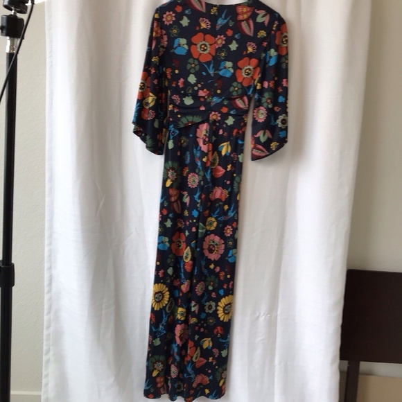 Boden Icons Evelyn Jumpsuit Us Size 2 Blue Floral - Picture 7 of 15